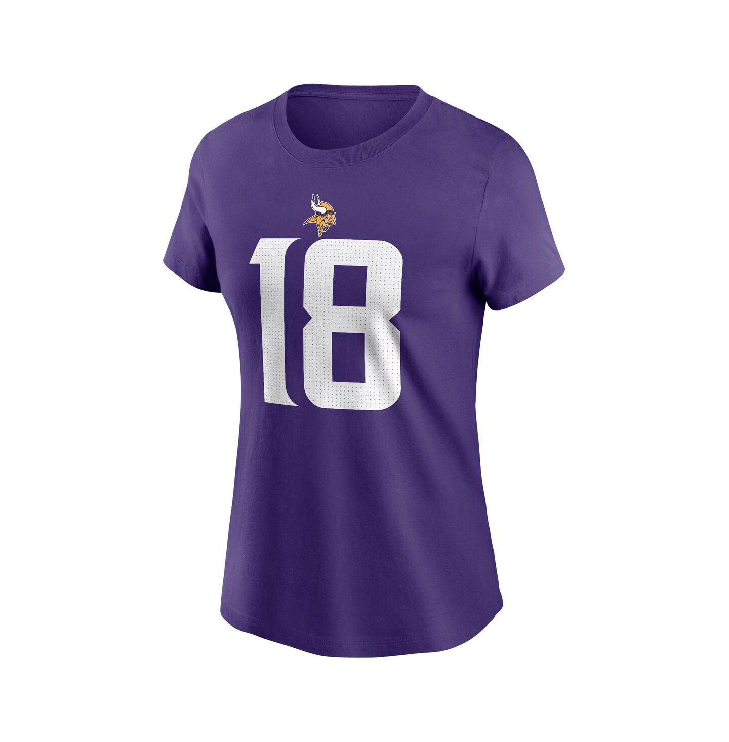 Футболка Nike Justin Jefferson Purple Minnesota Vikings Player Name & Number — фото 2