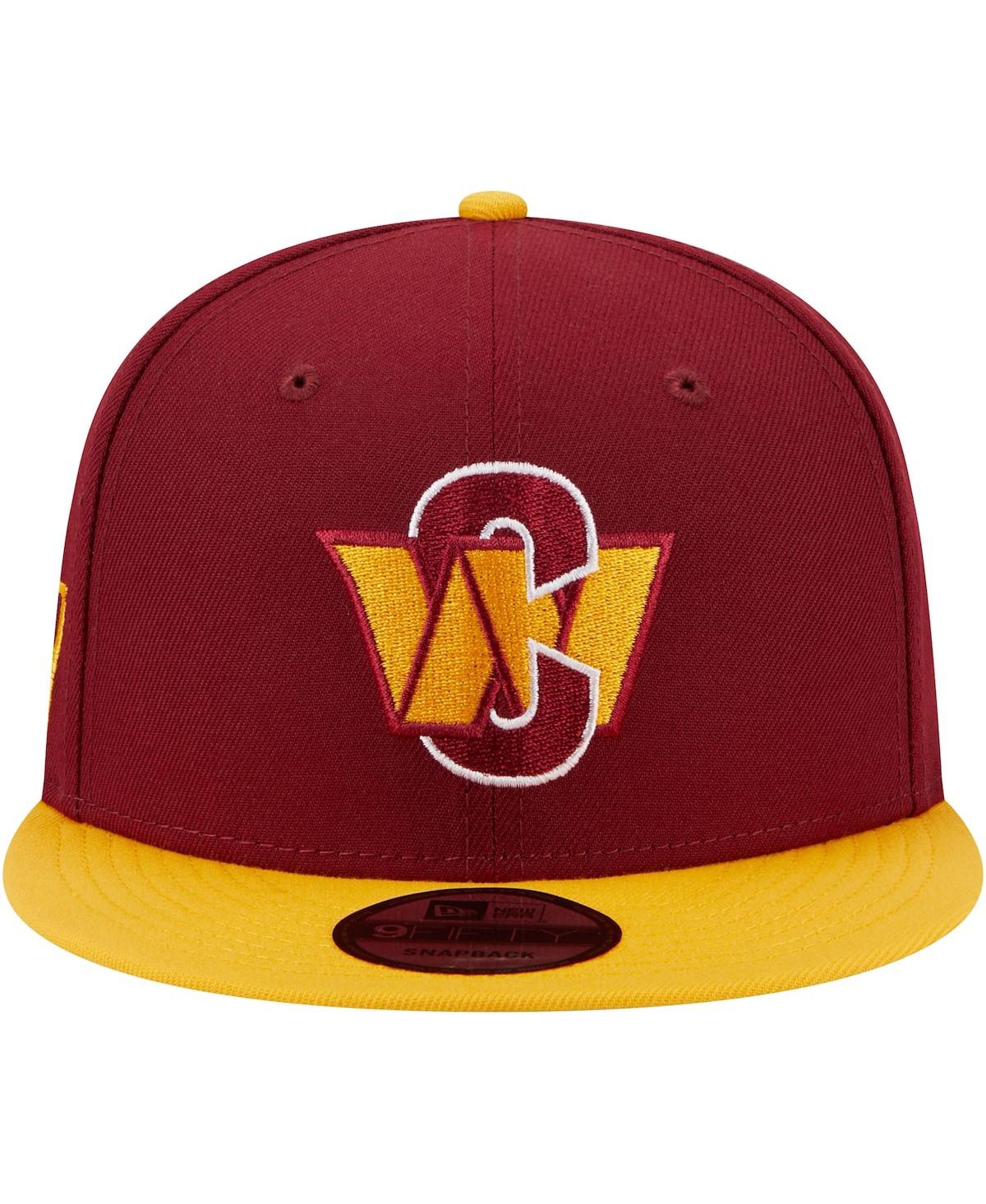New Era Men'sGold Washington Commanders City Originals 9FIFTY Snapback Hat - Burgundy, Gold