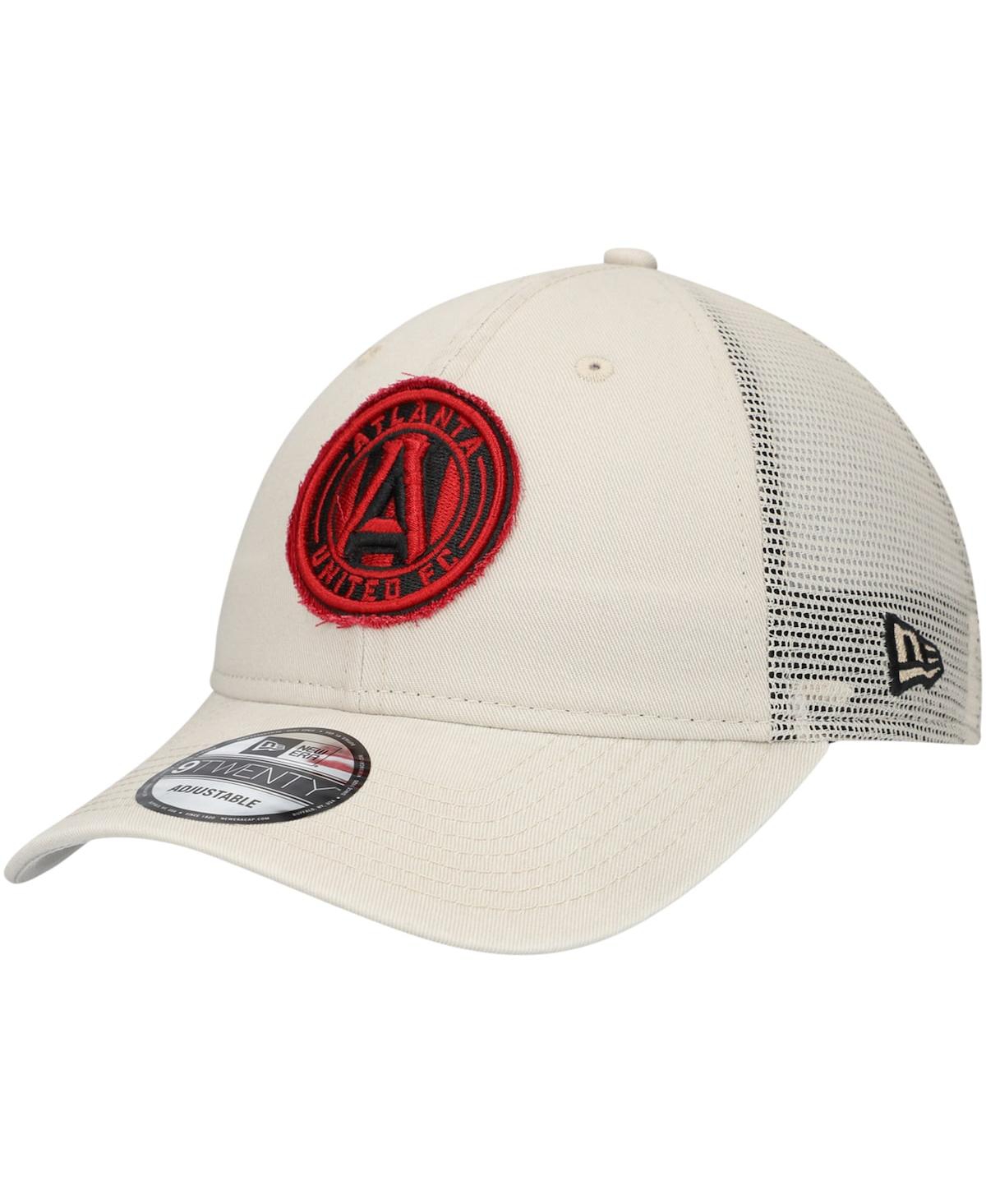 NEW ERA MEN'S TAN ATLANTA UNITED FC GAME DAY 9TWENTY ADJUSTABLE TRUCKER HAT 
