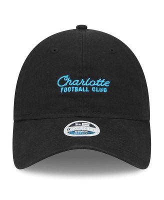 Women's Black Charlotte FC Throwback 9TWENTY Adjustable Hat