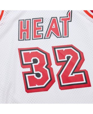 Men's Shaquille O'Neal White Miami Heat 2007/08 Hardwood Classics Swingman Jersey