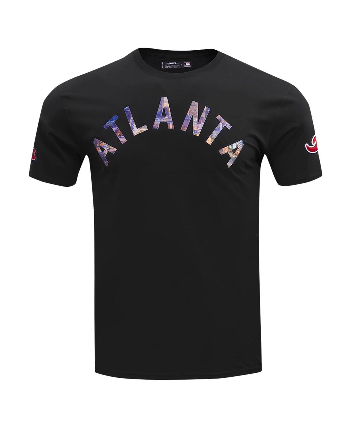 Pro Standard Men'sAtlanta Braves Cityscape T-Shirt - Black