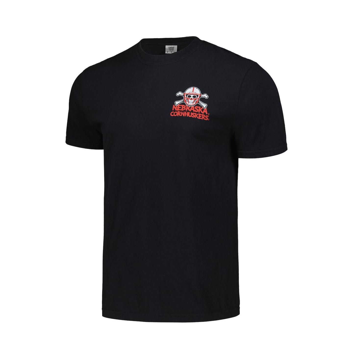 Футболка Image One Black Nebraska Huskers Hyper Local Throw the Bones — фото 3