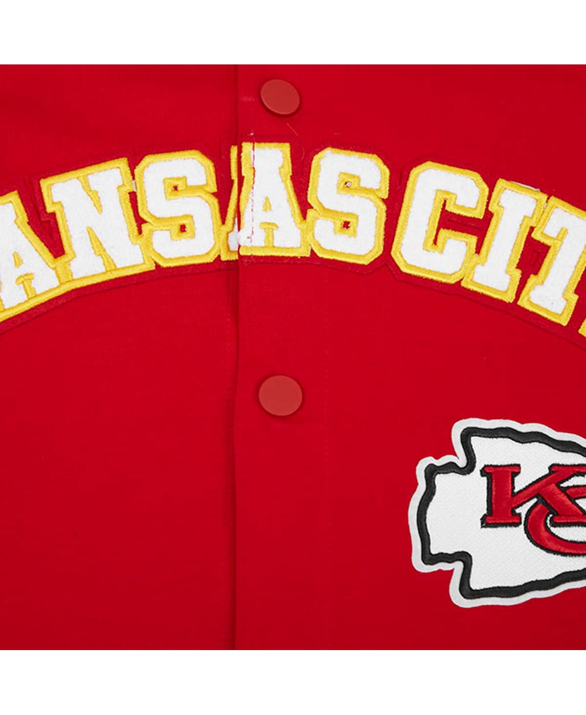 Pro Standard Men'sKansas City Chiefs Classic Warm-Up Short Sleeve Full-Snap Jacket - Red