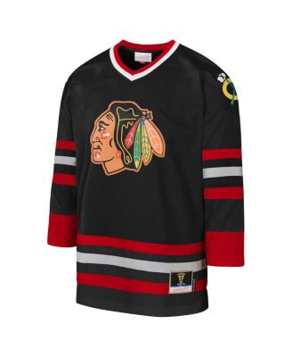 Men's Big Boys and Girls Black Chicago Blackhawks 1997 Blue Line Jersey