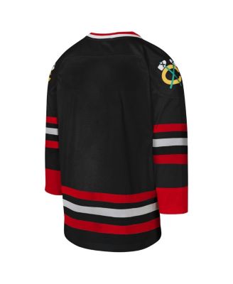 Men's Big Boys and Girls Black Chicago Blackhawks 1997 Blue Line Jersey
