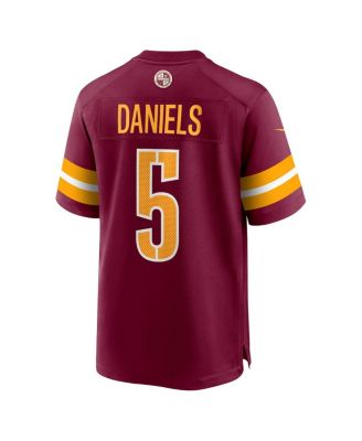 Men's Jayden Daniels Washington Commanders 2024 NFL Draft First Round Pick Player Game Jersey
