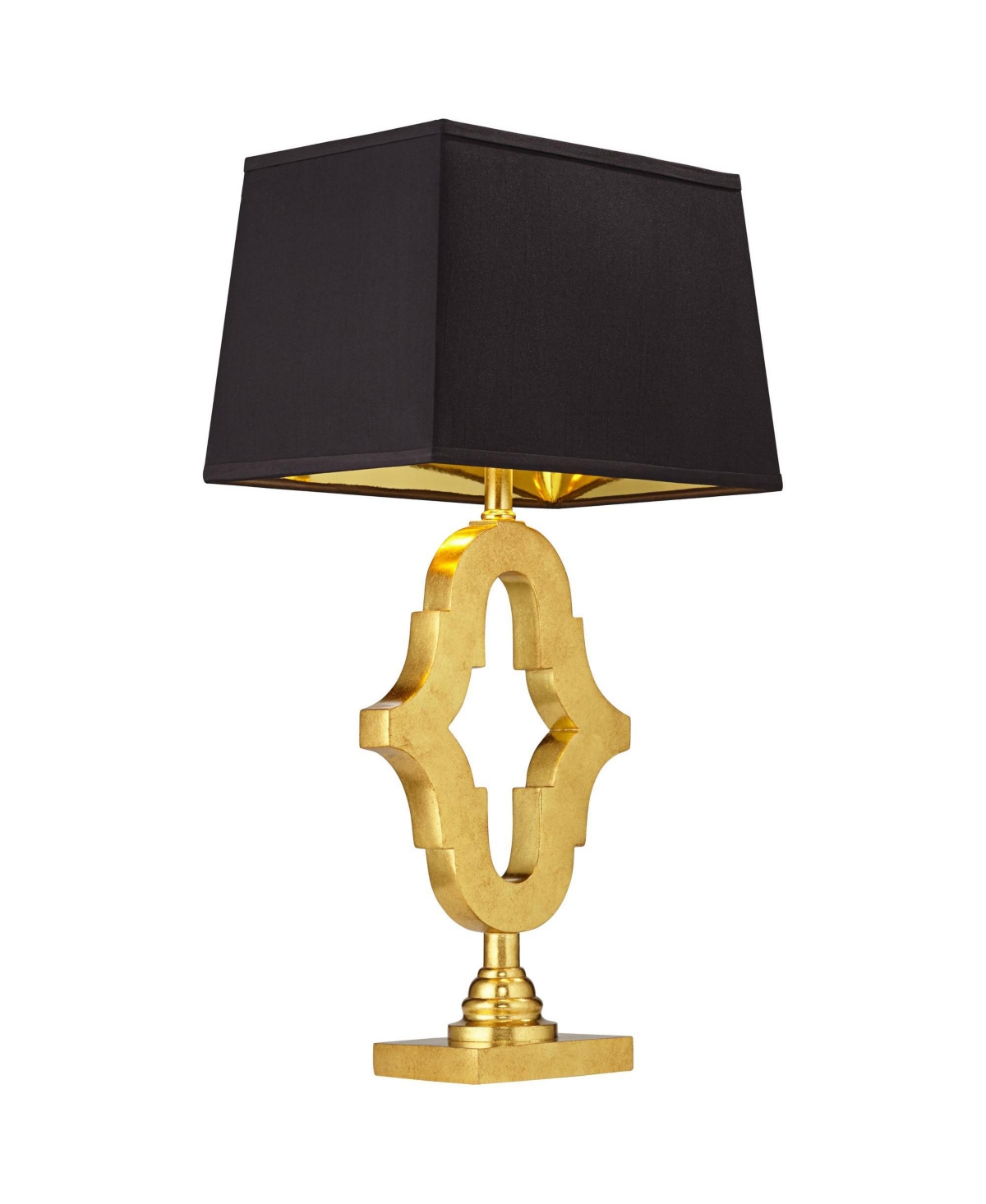 Possini Euro Design Judith Mid Century Modern Glam Luxury Table Lamp TallBlack Fabric Rectangle Shade Decor for Living Room Bedroom House