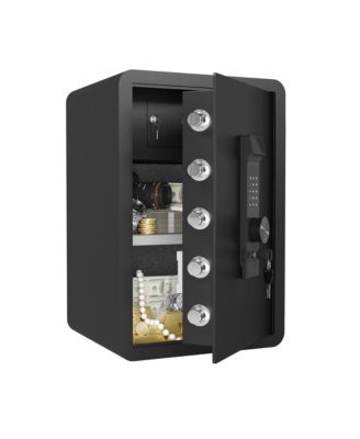 Movable, Detachable Shelf, Dual Alarm Safe with 3-Way Entry