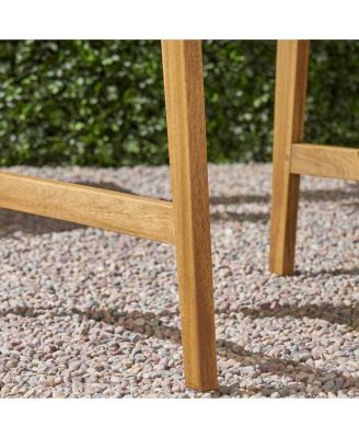 Weather-Resistant Acacia Wood Adirondack Dining Chairs (Set of Two)