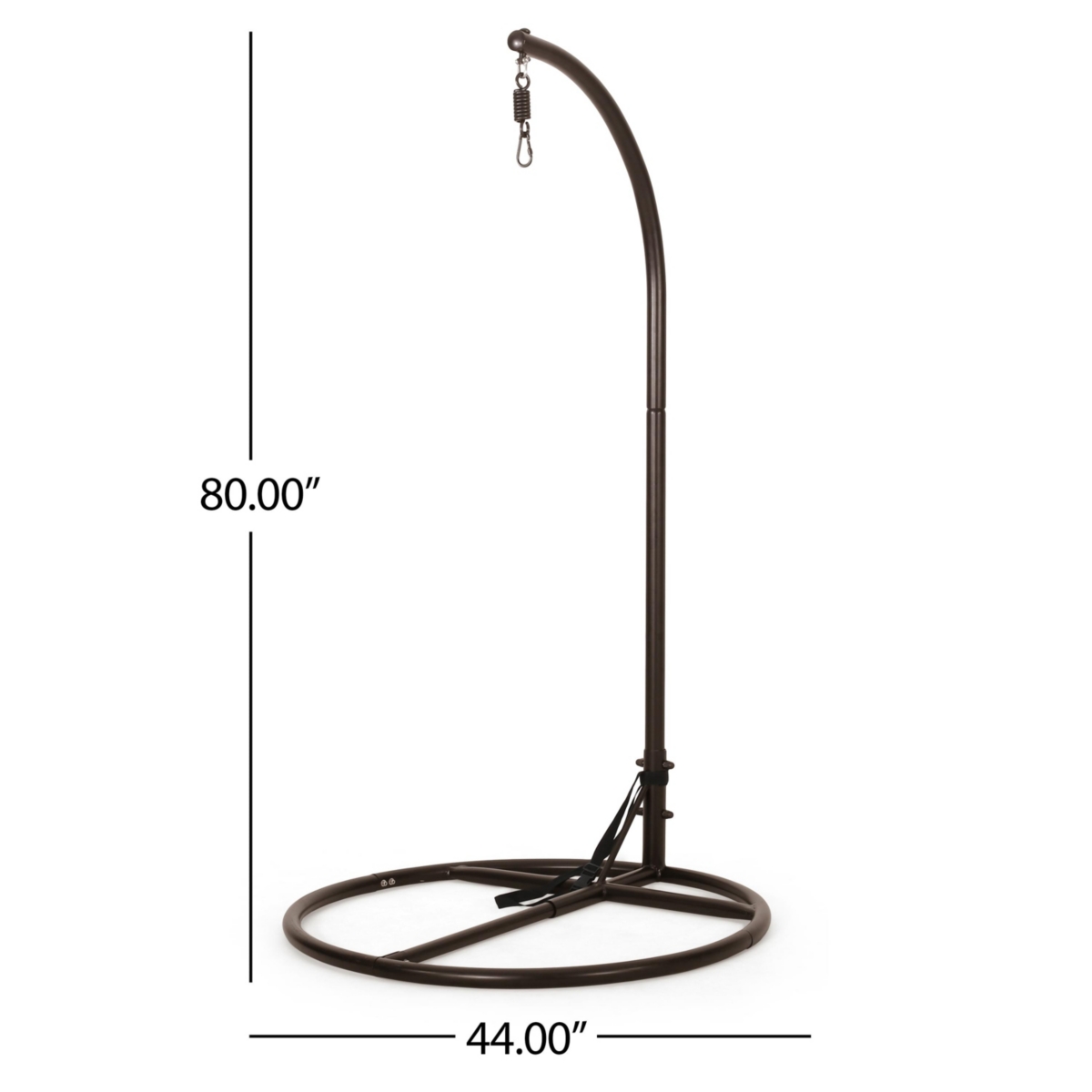 Streamdale Furniture Free-Standing Iron Hammock Chair Stand for Indoor-Outdoor Use