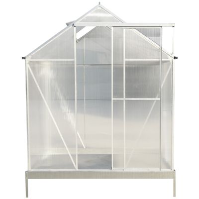 Premium Greenhouse Polycarbonate and Aluminum Frame, Sliding Door