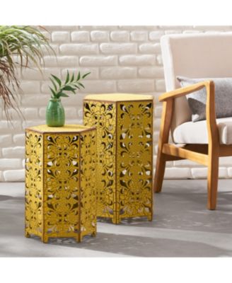 Streamdale Fleur-de-Lis Nesting Tables for Timeless Elegance