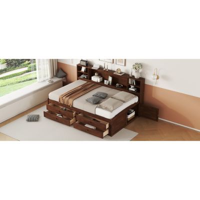 Wooden Captain's Bed with Storage