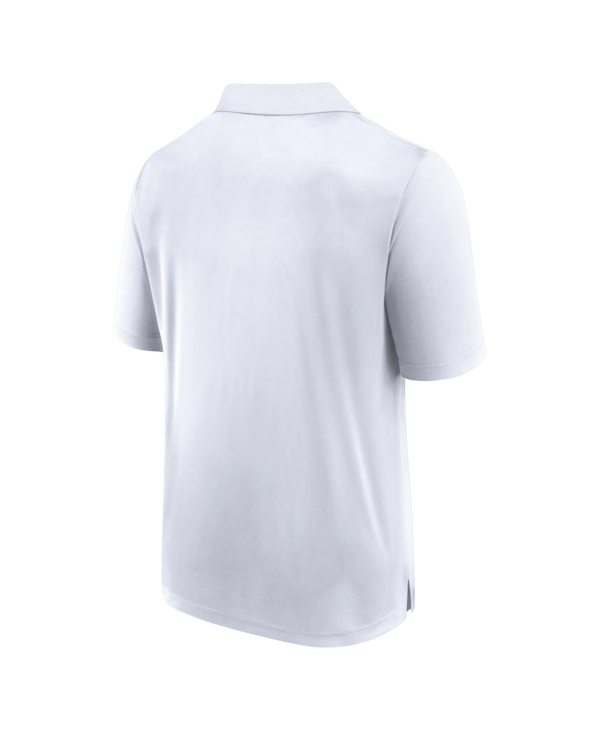 Fanatics Men's White Nashville Sc Line Up Fade Polo Shirt In White,navy