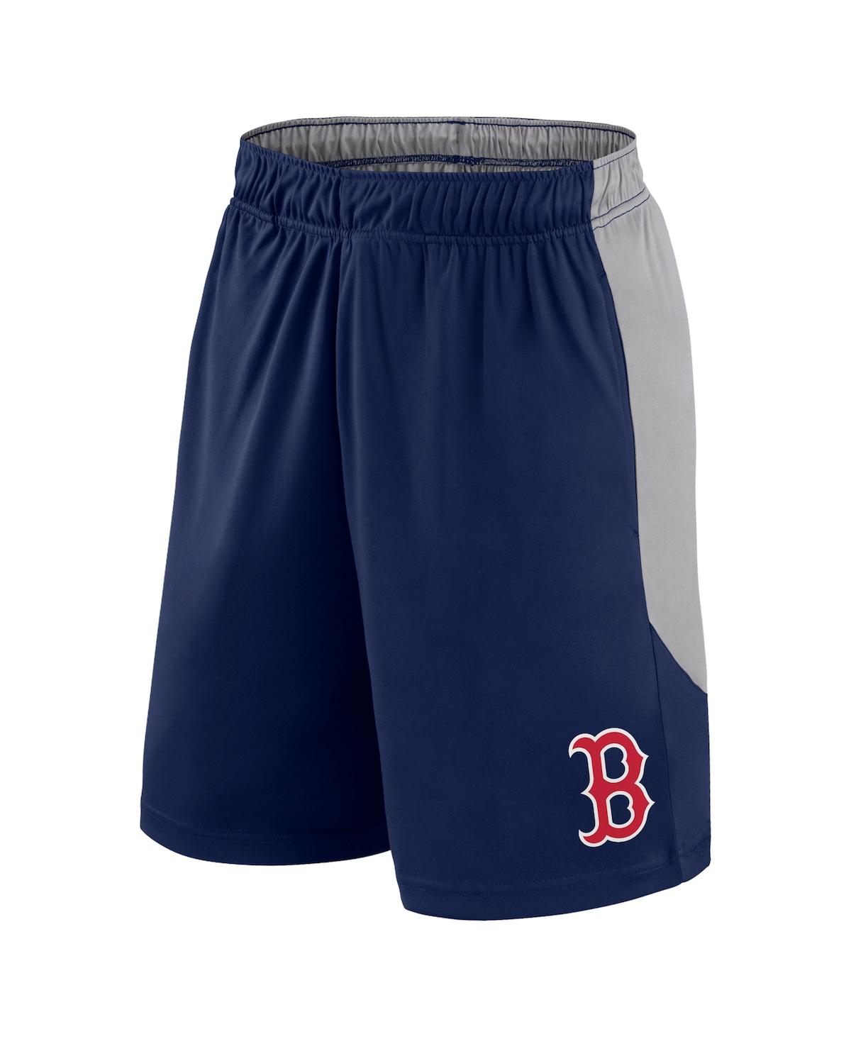 Fanatics Men'sGray Boston Red Sox Go Hard Shorts - Navy, Gray