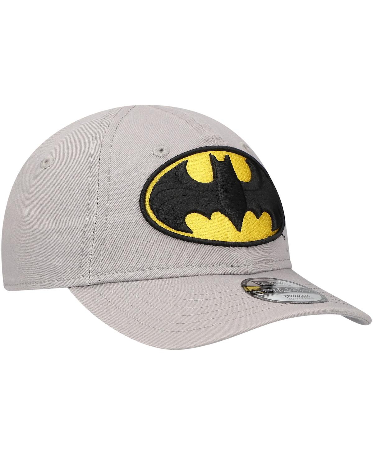 New Era Big Boys And Girls Gray Batman 9twenty Adjustable Hat In Gray