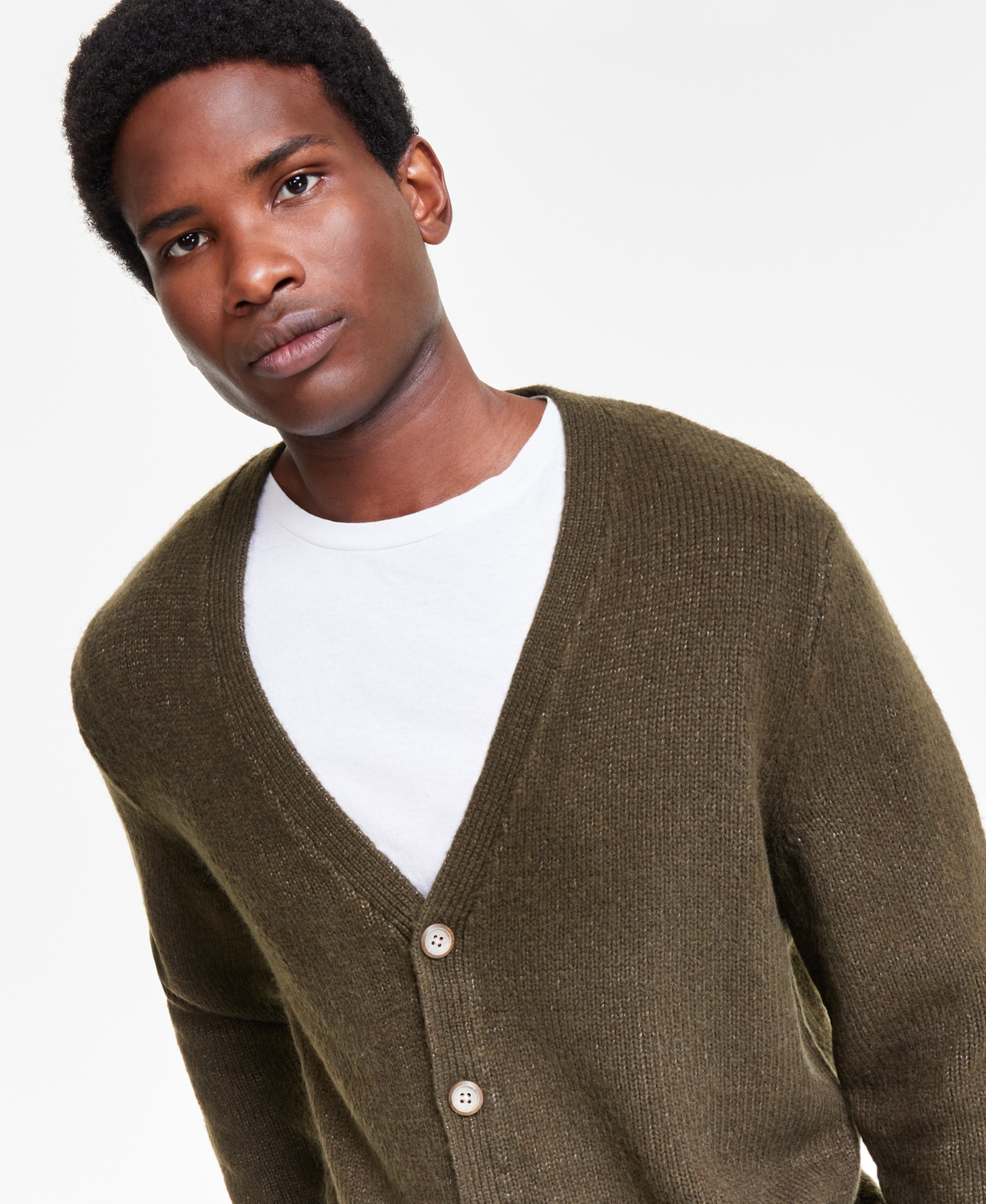 Sun + Stone Men's Cozy Long-Sleeve Cardigan, Created for Macy's