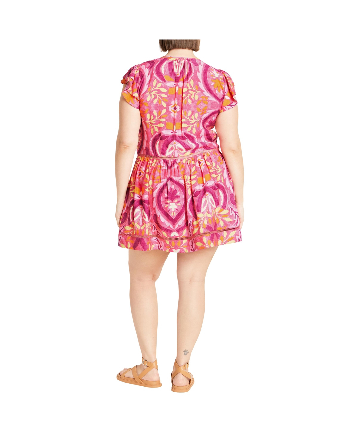 City Chic Women's Dallas Print Dress