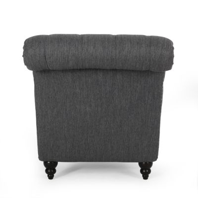 Streamdale Indulge in Comfort & Style Curved Button Tufted Stitched Lounge Chair