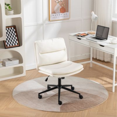 Adjustable and Swivel Criss-Cross Office Chair with Wide Seat