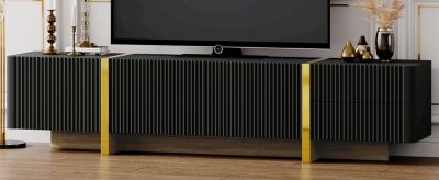 Streamdale Modern TV Stand with Discreet Cable Management