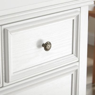 Modern Wooden Dresser with 6 Spacious Drawers and Metal Handles