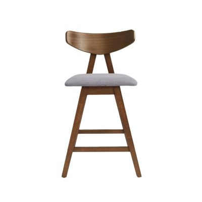 Mid-Century Mod Counter Stools Retro Splayed Legs, Upholstered Comfort