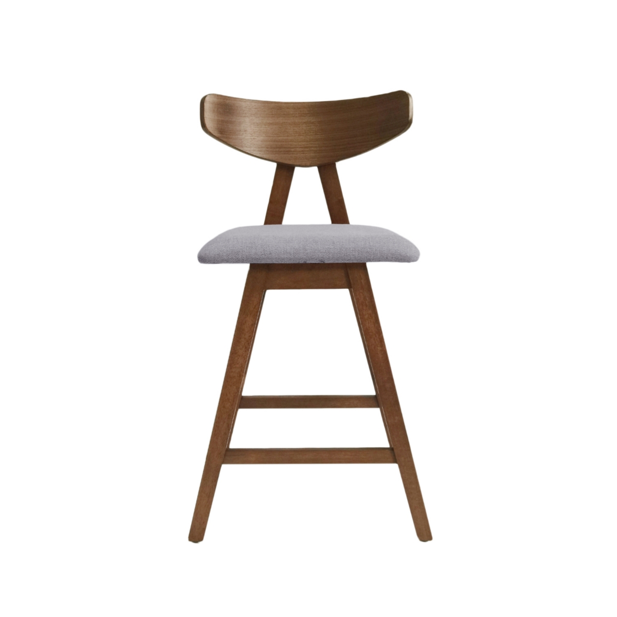 Streamdale Furniture Mid-Century Mod Counter Stools Retro Splayed Legs, Upholstered Comfort