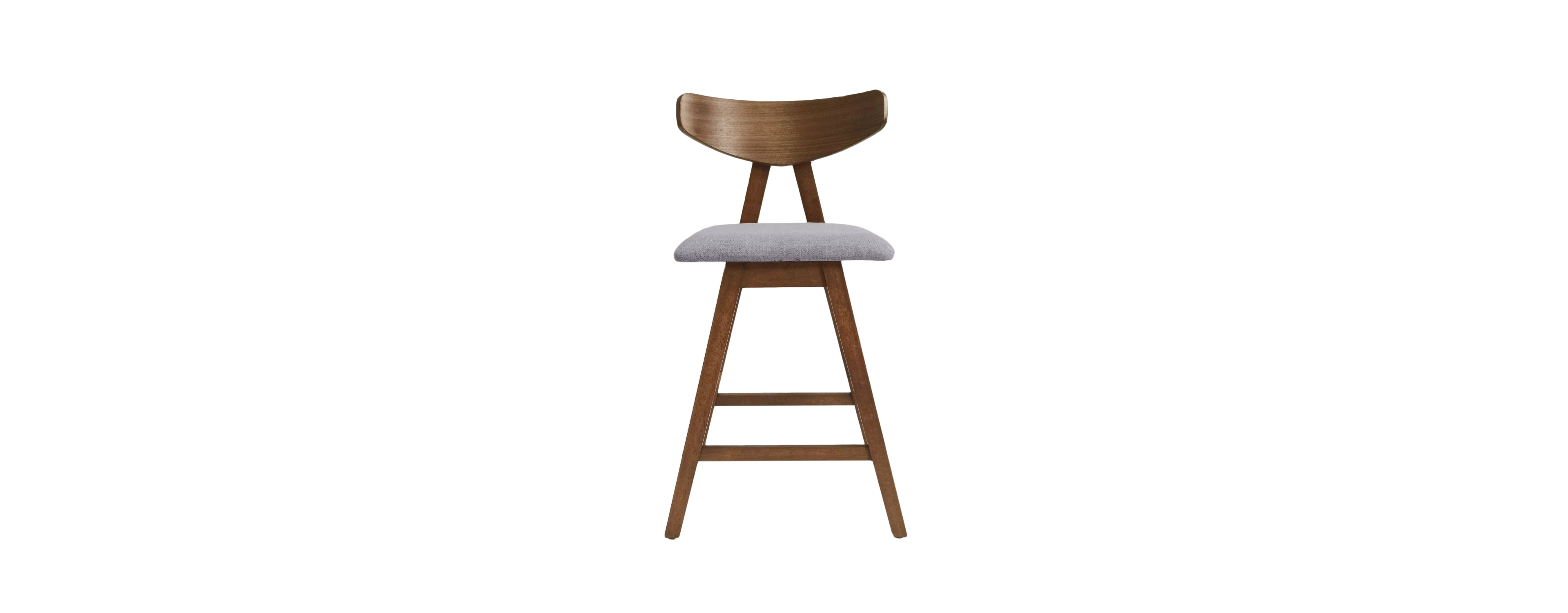 Streamdale Furniture Mid-Century Mod Counter Stools Retro Splayed Legs, Upholstered Comfort