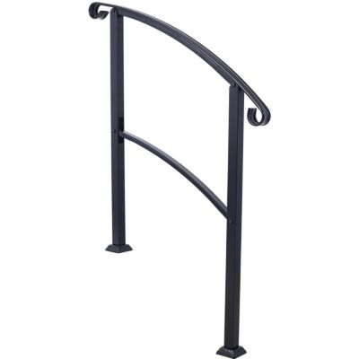 Streamdale Versatile & Stylish 3ft Black Wrought Iron Stair Hand Railing