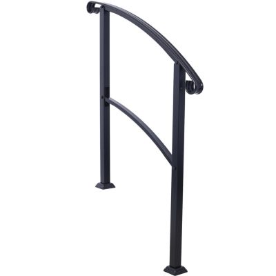 Streamdale Versatile & Stylish 3ft Black Wrought Iron Stair Hand Railing