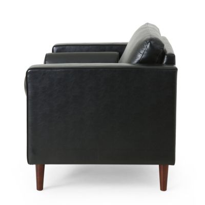 Streamdale Sophisticated Faux Leather Chair with Relaxing Comfort