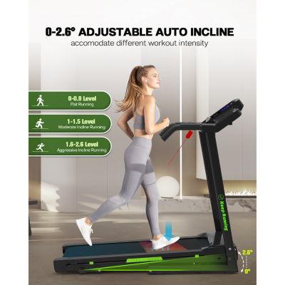 Streamdale Silent Treadmill with Space-Saving Design