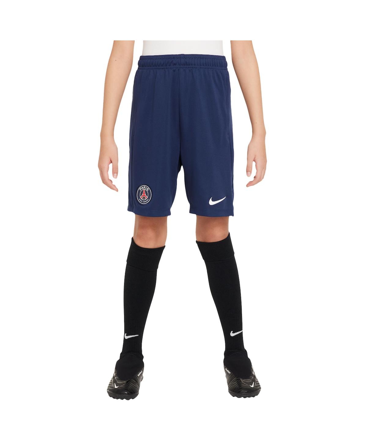 Nike Big Boys And Girls Navy Paris Saint-germain 2024/25 Academy Pro Shorts In Navy