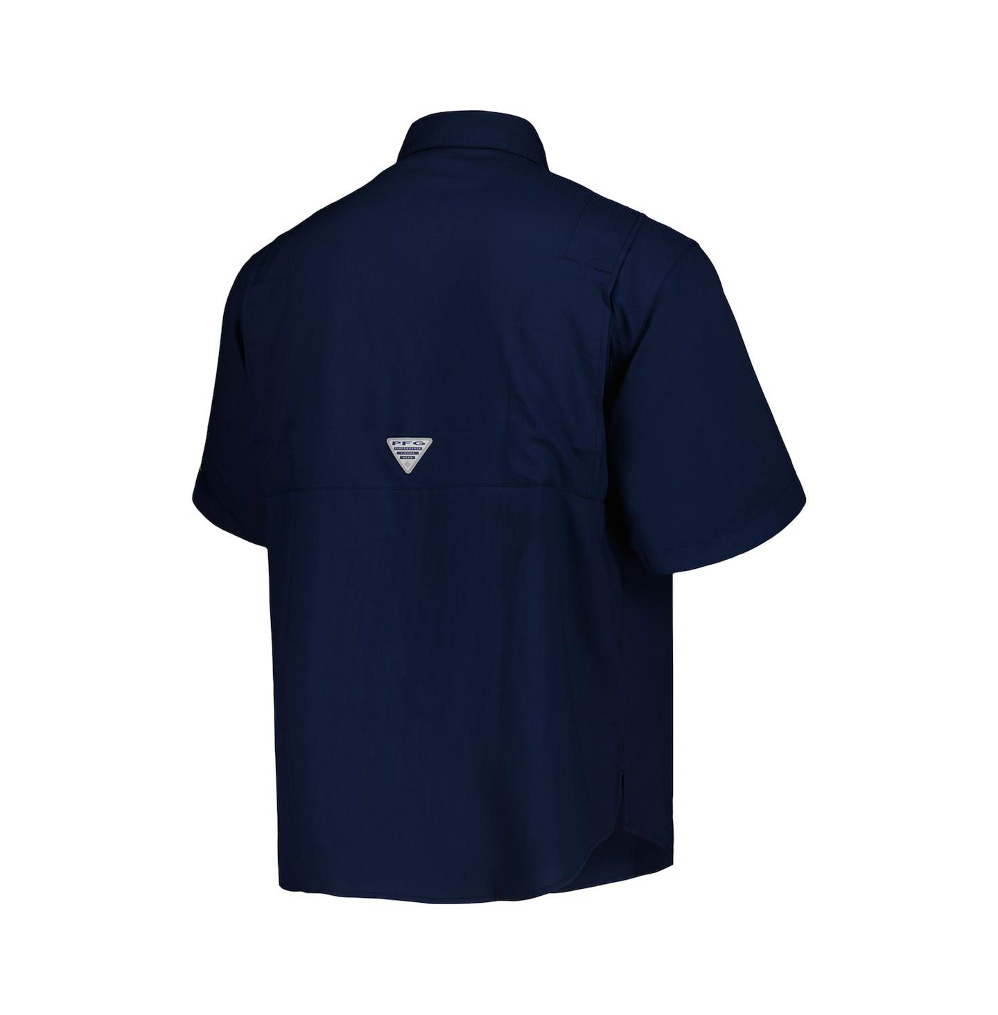Мужская рубашка Columbia Navy Seattle Mariners Tamiami Omni-Shade Button-Down — фото 3