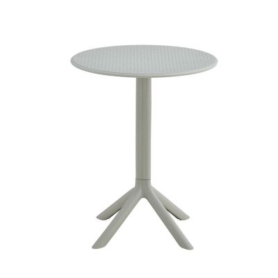 Streamdale 3 piece plastic arm chair Bistro GRS Premium Ocean Plastic, Light grey