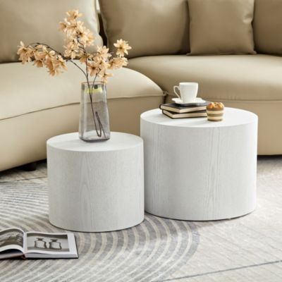 MDF Side/Coffee/End Table Set of 2 with Veneer