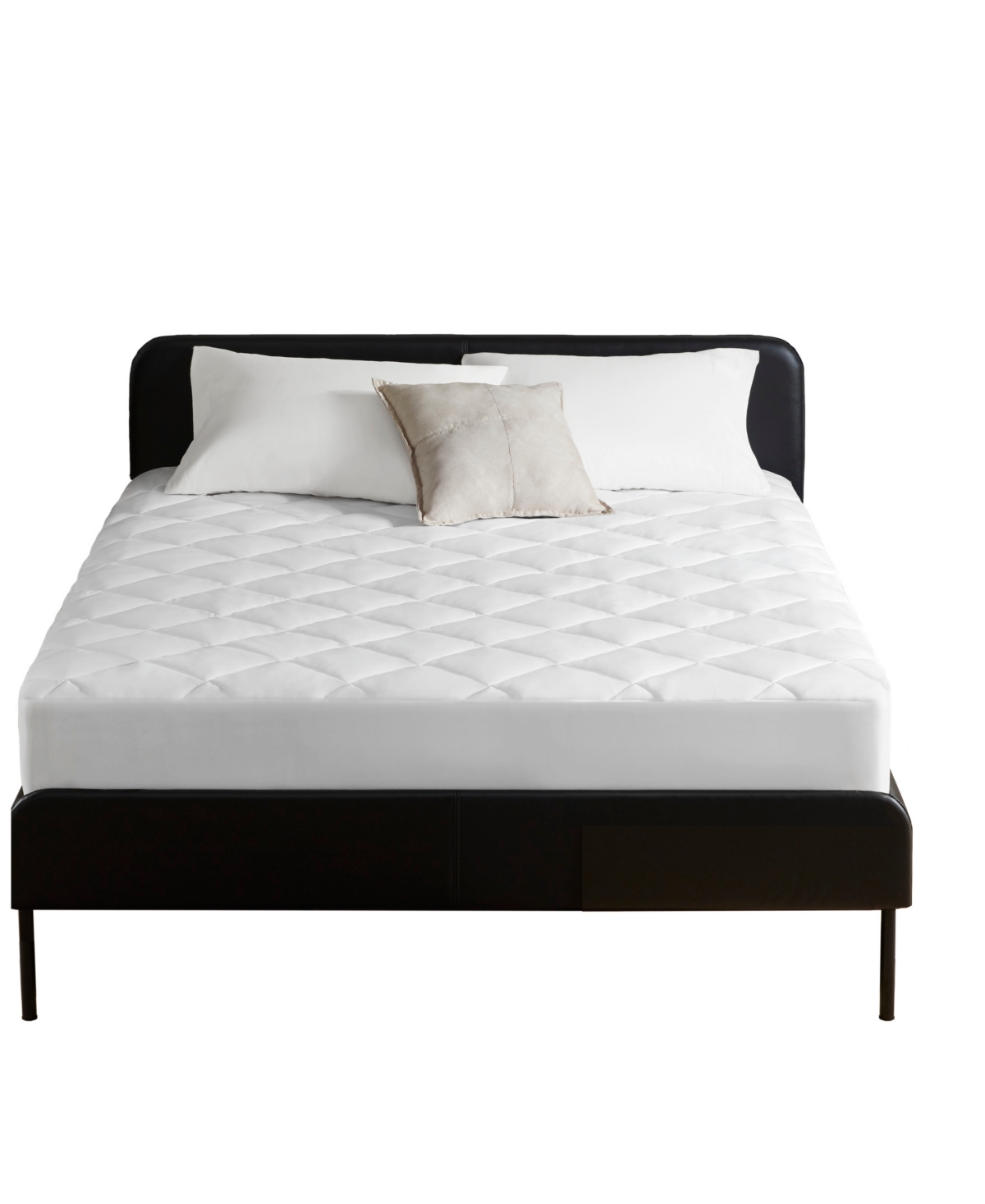 Sharper Image Cooling Touch Overfilled Extra Deep Pocket Mattress Pad, Queen In White