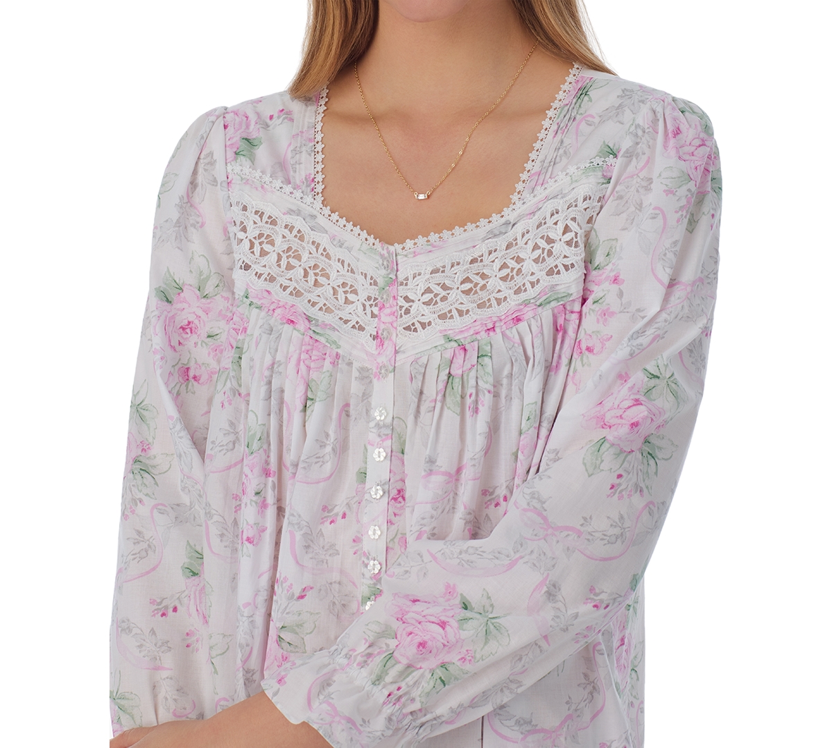 Eileen West Women's Cotton Floral Ballet Nightgown