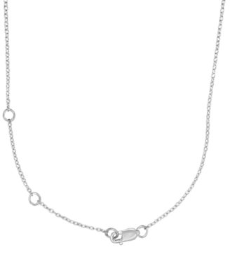Lab Grown Diamond Heart Pendant Necklace (3 ct. t.w.) in 14k White Gold, 16" + 2" extender