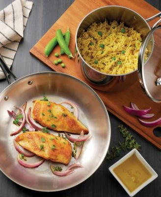 TriPly Clad Stainless Steel Glass Lid 14 Pc Cookware Set