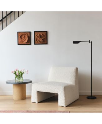 Leaf  Modern Pharmacy Reading LED Floor Lamp with Adjustable Neck (53")