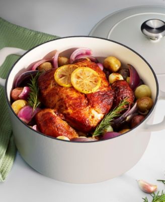 Bestow 5.5-Quart Enameled Cast Iron Round Dutch Oven Pot with Lid