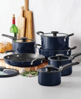 Porcelain Enamel Heavy Gauge Aluminum Non Stick 11 Piece Cookware Set