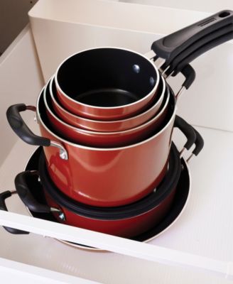 Porcelain Enamel Heavy Gauge Aluminum Non Stick 11 Piece Cookware Set