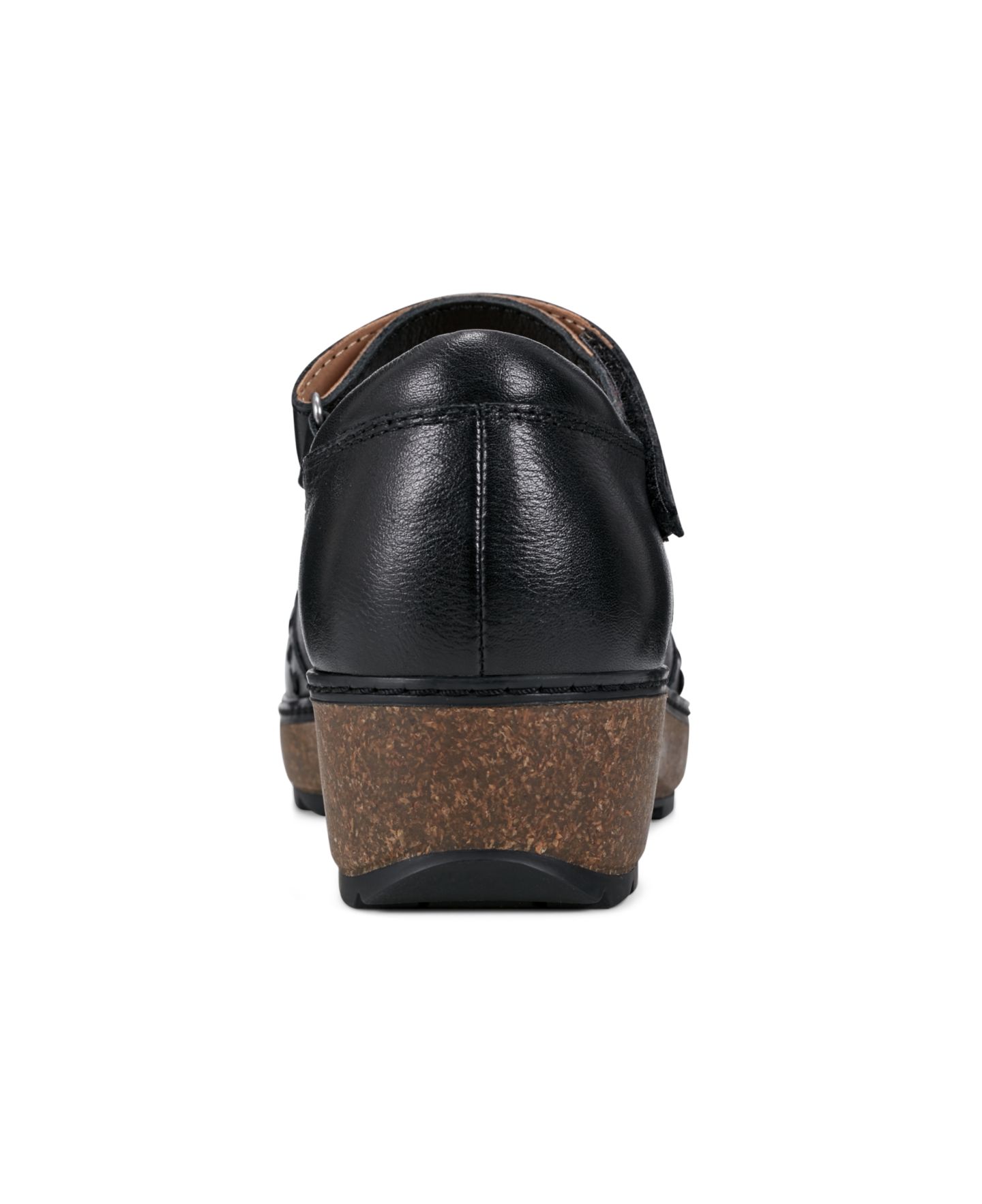 Женские балетки Earth Kalece Leather Stitched Mary Jane Flats, цвет: Чёрный кожаный — фото 4