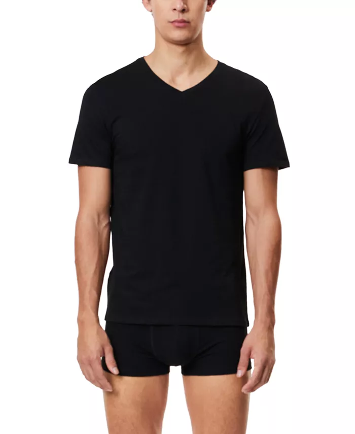 Men's Slim-Fit V-Neck Undershirts, 3-Pack - thumbnail 6
