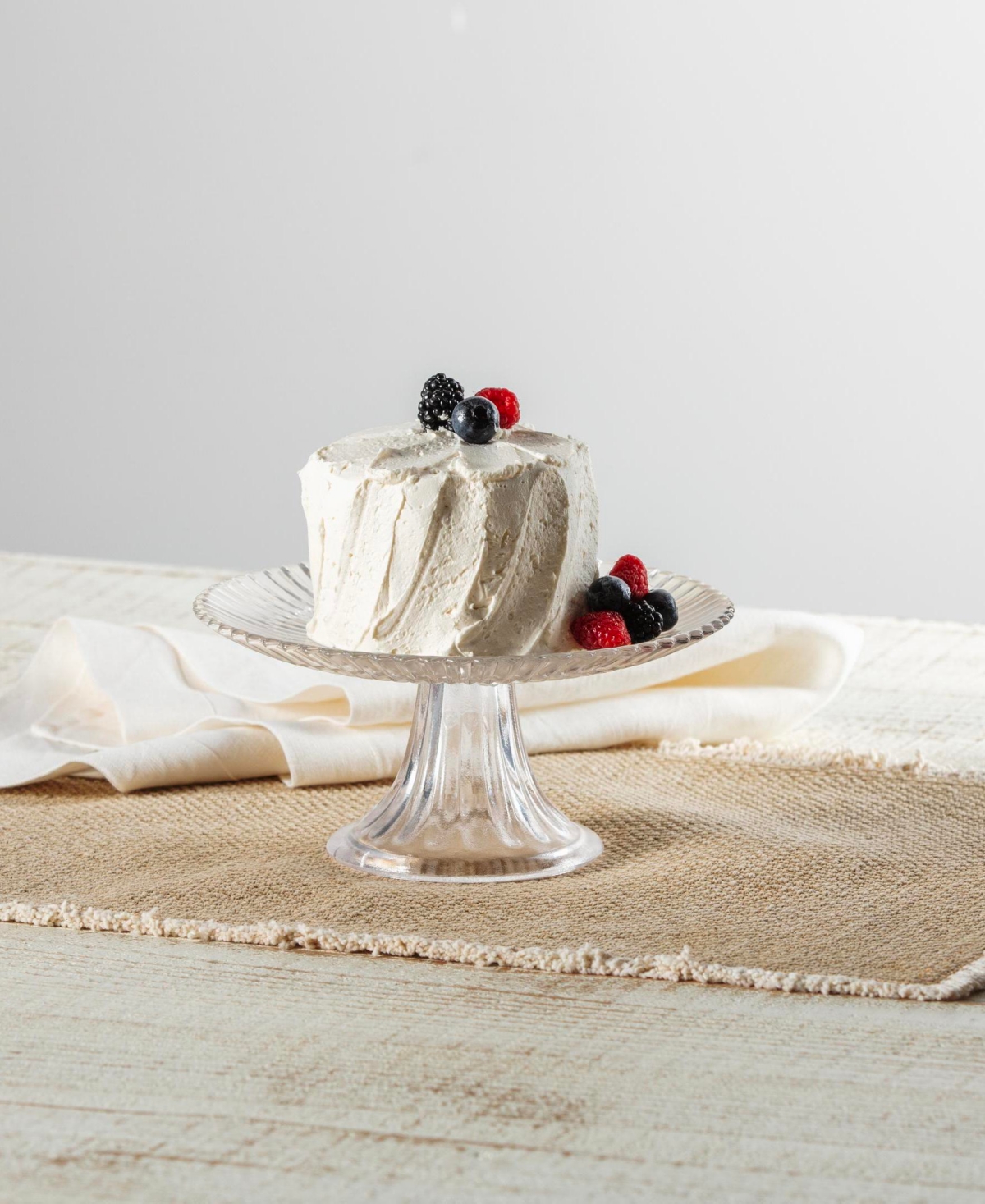 Fortessa Archie Clear Mini Cake And Cupcake Stand 8.25x4" In Clear
