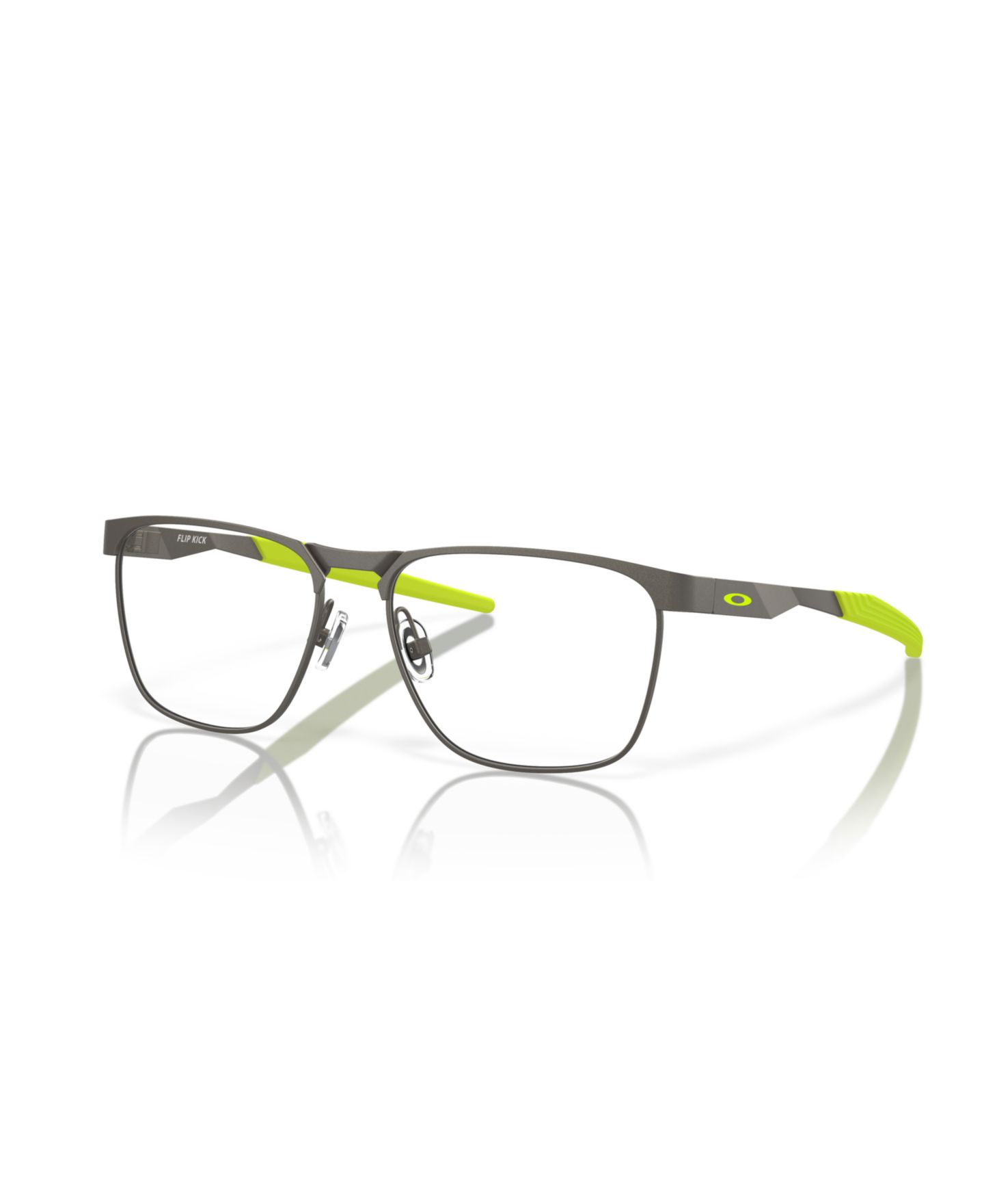 Детские очки Oakley Rectangle Metal OY3003 Flip Kick Eyeglasses(Ages 07-10), цвет: Атласный — фото 1